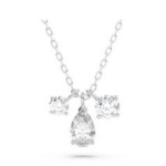 Monemel Kristal Taşlı Mavi Kalp Kolye (Altın Kaplama) - Anneler Günü - Monemel